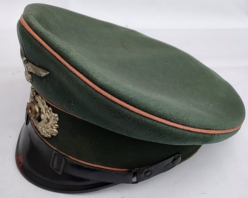 German Wehrmacht NCO Panzer Schirmmütze cap,