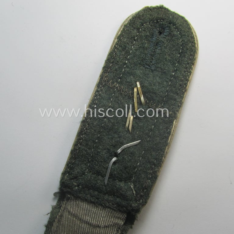 Single, WH (Heeres) NCO-type (ie. 'M43'-pattern), neatly 'cyphered' shoulderstrap as was intended for usage by a: 'Feldwebel des Radfahr-Abtgs. 6'