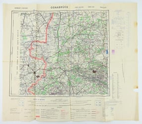 British WW2 Roapmap Osnabruck Germany