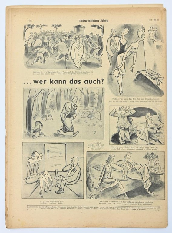 German Berliner Illustrierte Zeitung Newspaper 1941