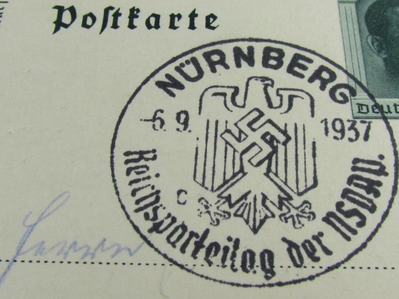 Postcard for the Nazi Party Rally Nuremberg 1937