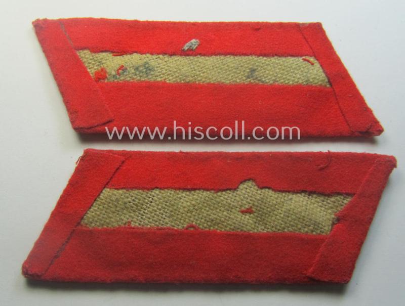 Truly worn- and clearly tunic-removed, fully matching pair of WH (Heeres) 'Kragenspiegel für Generale des Heeres'