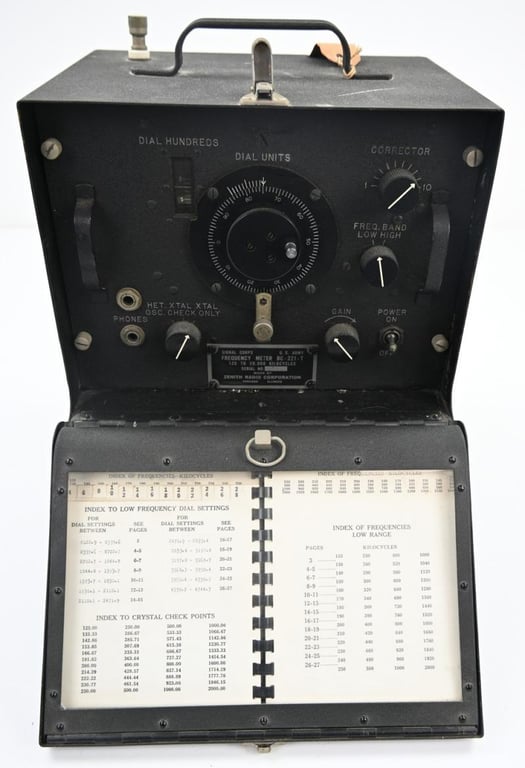US WW2 BC-211-T Frequency Meter Set