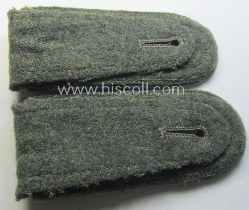 Pair of WH (Heeres) NCO-type (ie. 'M40- o. M43'-pattern) shoulderstraps: 'Feldwebel eines Heeres Nachschub-Abtgs.'