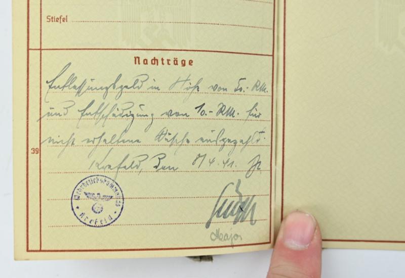 German WH Wehrpass WW1 Veteran
