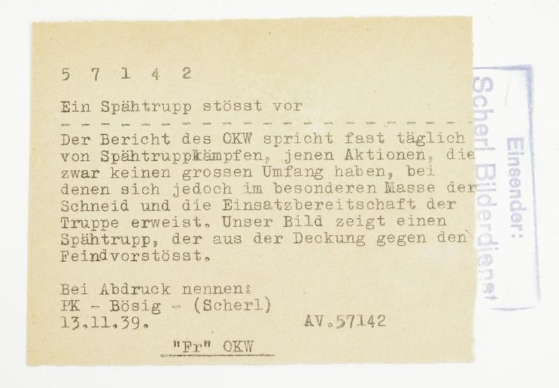 German WH Recon Press Photo