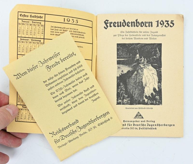 German Hitler Youth Song Book 'Freudenborn 1935'