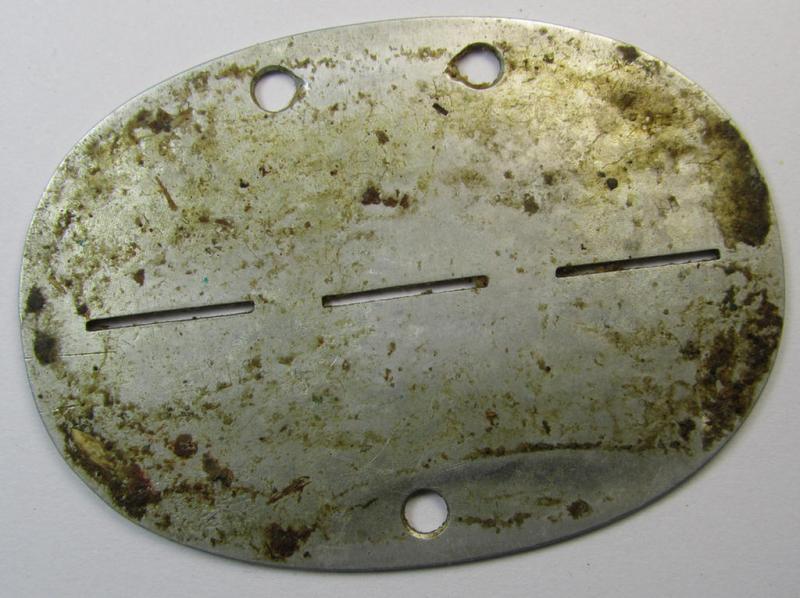 Aluminium-based, WH (Heeres) ie. 'Infanterie'-related ID-disc bearing the clearly stamped unit-designation that simply reads: '1.Ers.Kp. 480' and that comes as issued- and/or worn