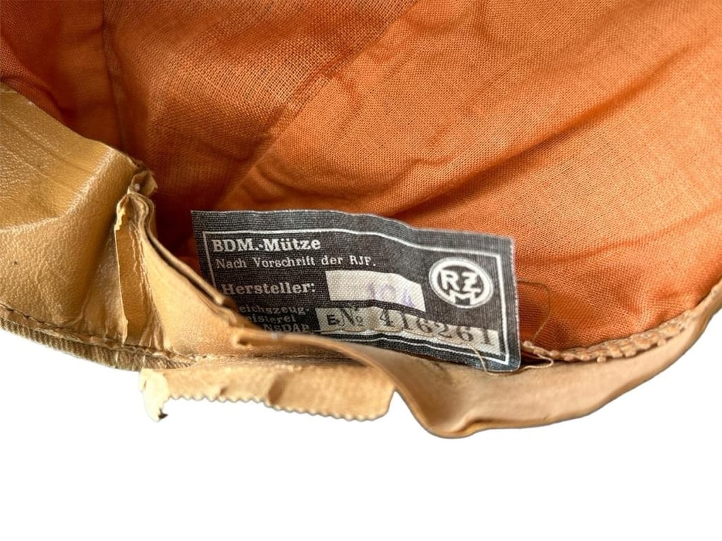BDM ( Bund Deutscher Mädel ) Overseas Cap with RZM Label