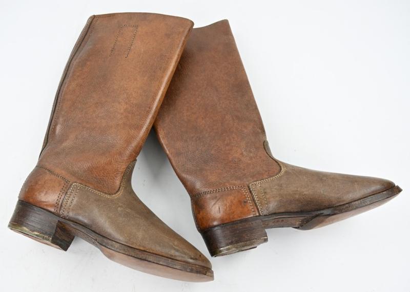 German LW/WH Brown Combat Jackboots