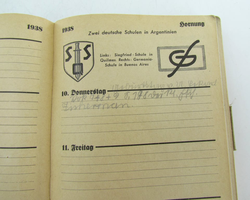 Der Merker 1938 – Jugendjahrbuch des VDA – Personally Used & Filled-In Example