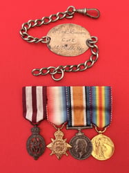 WWI BRITISH SET OF DRESS MINATURES ALBERT MEDAL...