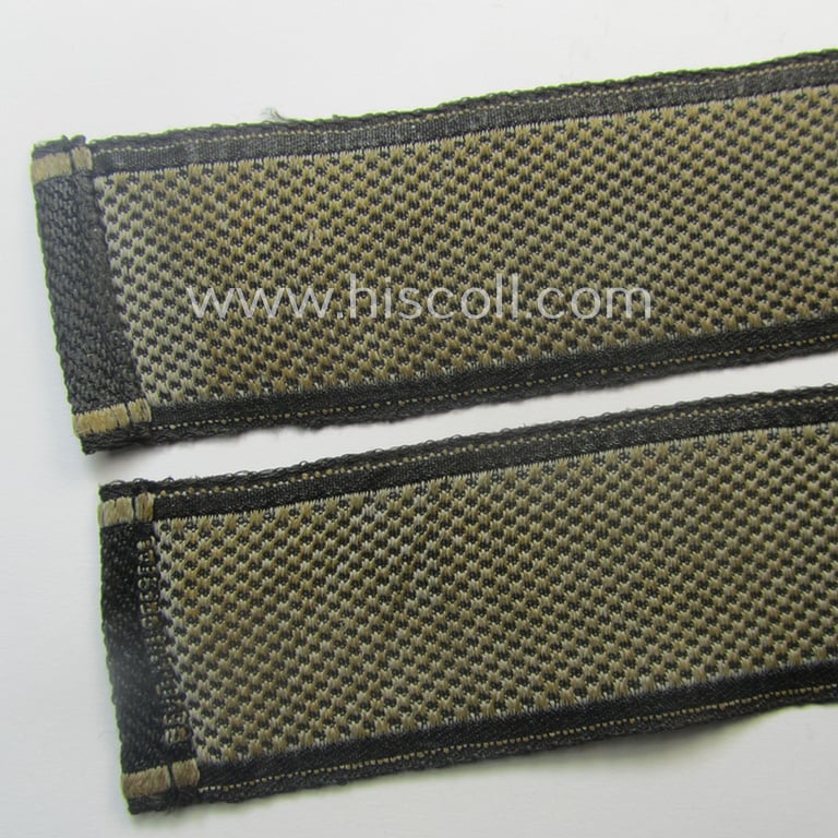 Superb - and just minimally worn and/or tunic-removed! - Waffen-SS 1943/44-pattern cuff-title (ie. 'Ärmelstreifen') in typical 'BeVo'-weave-pattern as was intended for a member within the: 1. SS-Panzer-Division "Leibstandarte-SS Adolf Hitler"