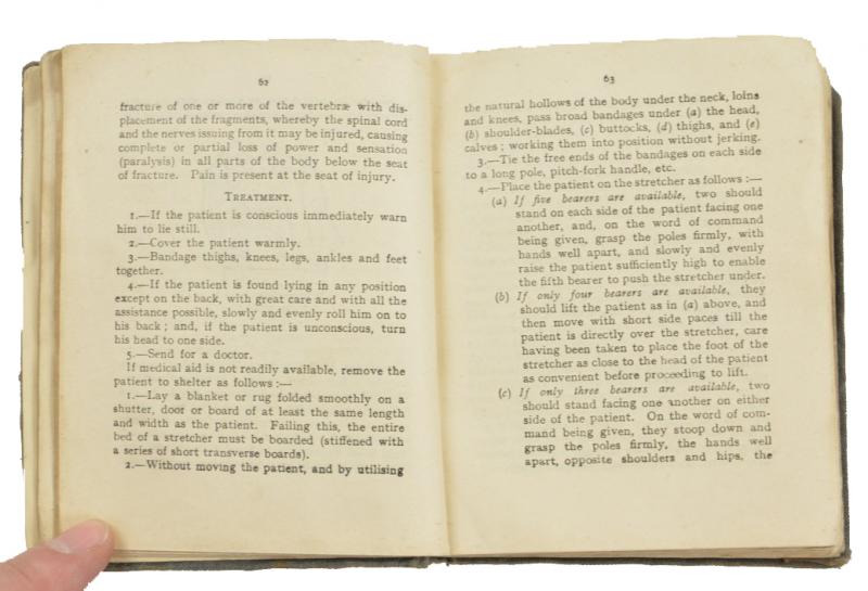 US WW1 St John Ambulance Book
