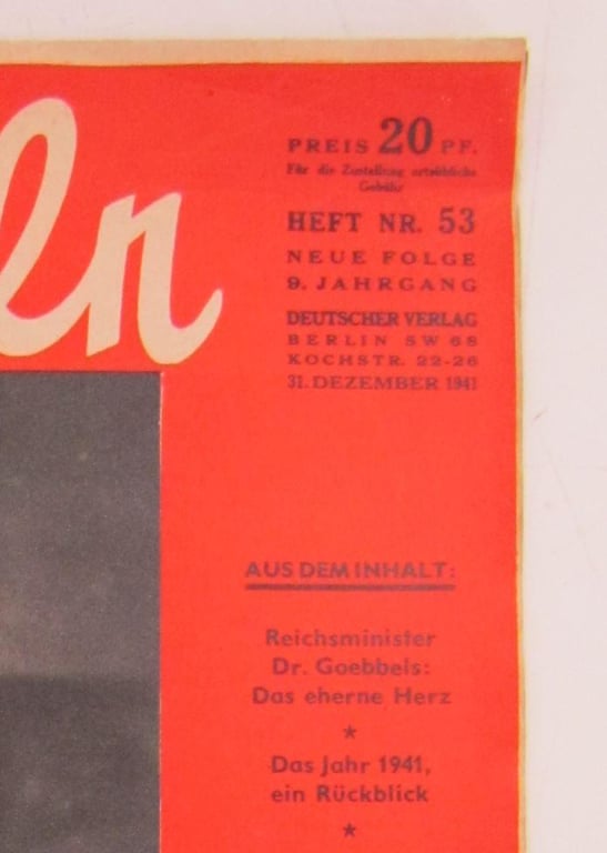 Koralle Magazine dated 31 December 1941