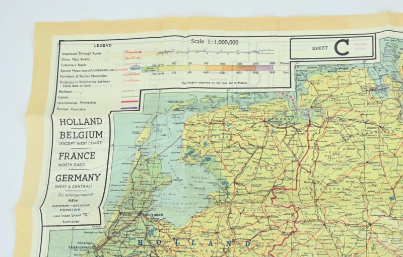 US WW2 Escape Survival Map C/D Holland