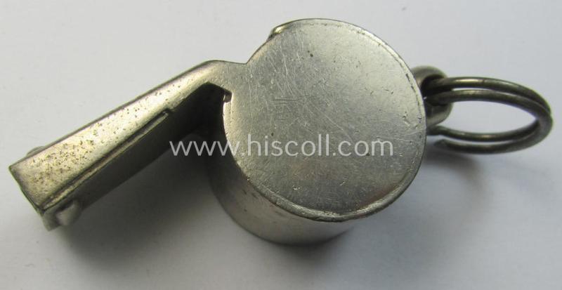 Superb - and actually never before encountered and with certainty seldomly seen! - nickle-chrome-based service-flute (ie. 'Dienstflöte') being a nicely preserved example that shows the stamped-designation: '47/38 SS' on its top