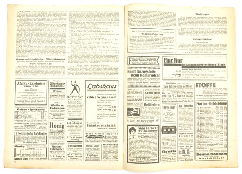 German Reichsmarine Magazine 1930