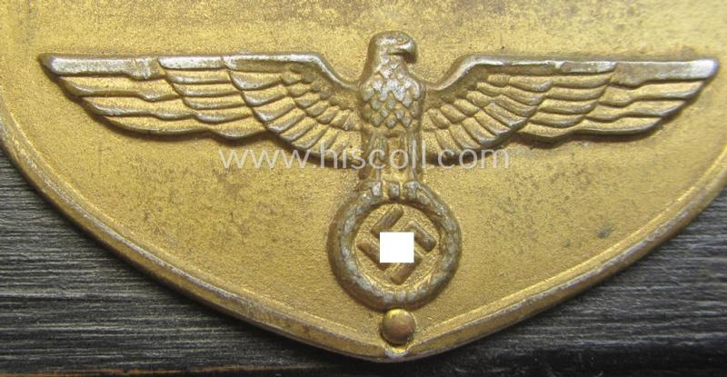 WH (Kriegsmarine) related commemorative-plaque (ie. 'Erinnerungs- o. nichttragbare Plakette') entitled: 'Standort-Segel-Wettfahrten - Ehrenpreis'