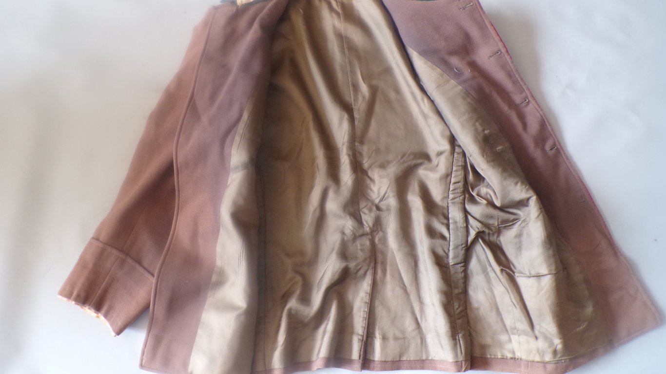 General's Tunic in Tan Fabric, made in Paris