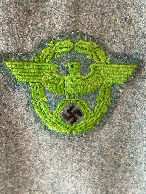 DATED 1941 WWII GERMAN WARTIME POLIZEI NCO TUNIC.