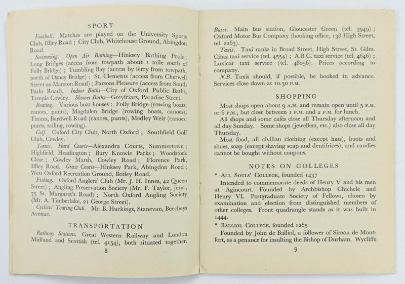 US WW2 British City Guide for the US Armed Forces