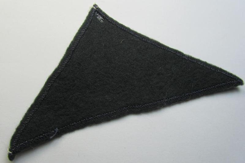 Attractive, German Red Cross (ie. 'Deutsches Rotes Kreuz' or 'DRK') greyish-coloured- and/or (typically) triangular-shaped arm-eagle entitled: 'Rockenhausen 2' as was executed in the neat 'BeVo'-weave pattern