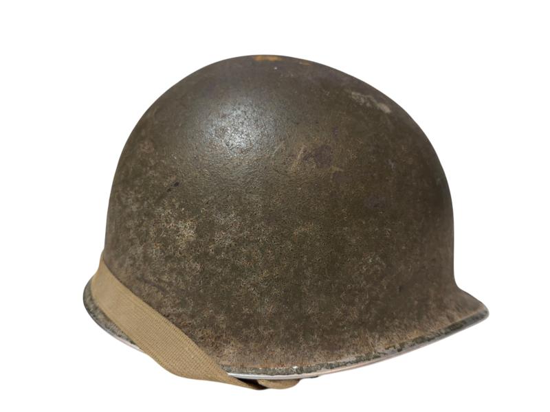 US M1 Fixed Bale Battle Damage Helmet Shell