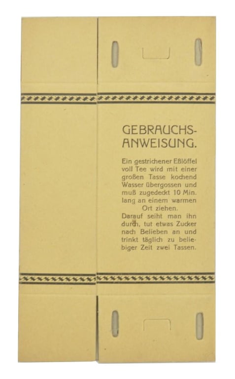 German Third Reich Era Folding Package of 'Nerven-Tee'.