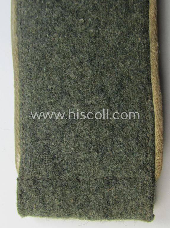 Attractive - albeit regrettably single! - mid- (ie. early-) war-period so-called: 'M41/M43'-pattern, WH (Heeres) EM-type shoulderstrap as was intended for a: 'Soldat eines Infanterie-Regiments'