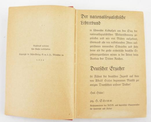 German NSDAP/NSLB Yearbook 1935