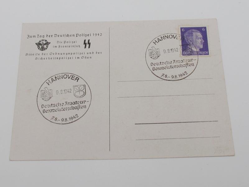 Postcard : SS-Polizei Propaganda Postcard