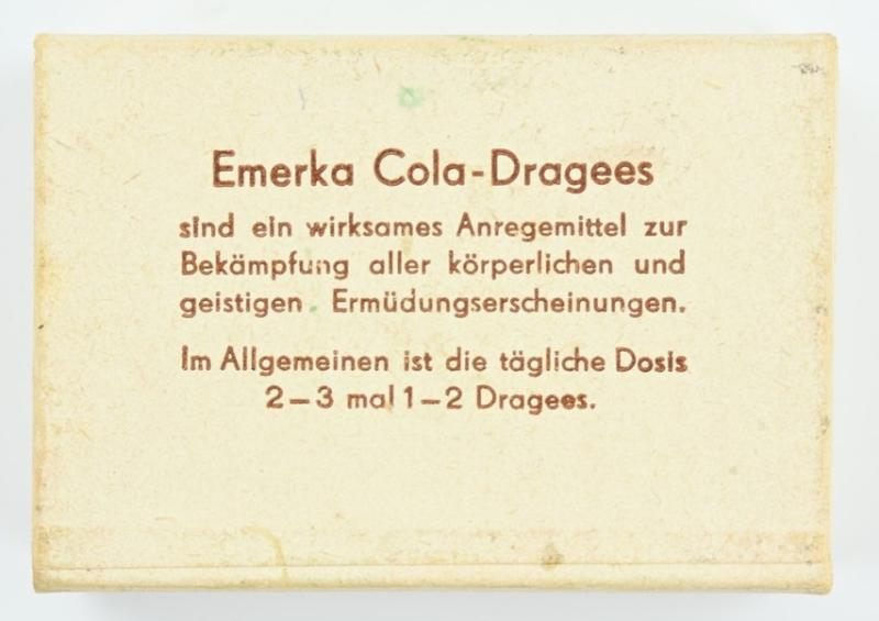 German Third Reich Era Box Of Cola Energy Tablets