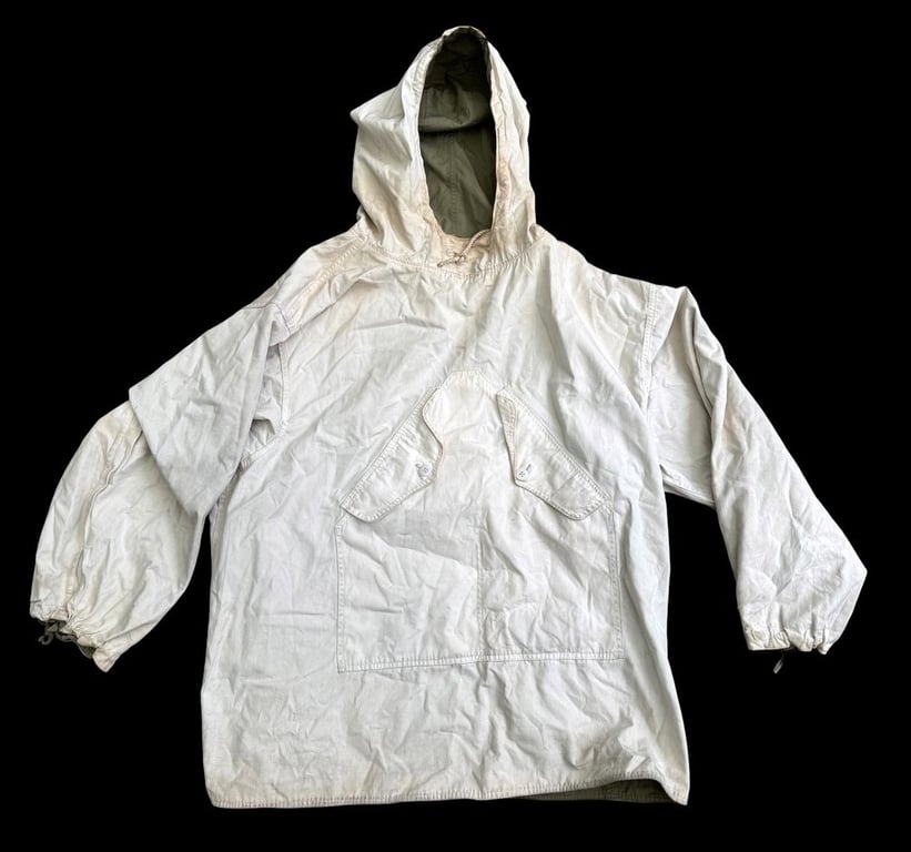 U.S. WWII reversible snow camouflage anorak/parka.