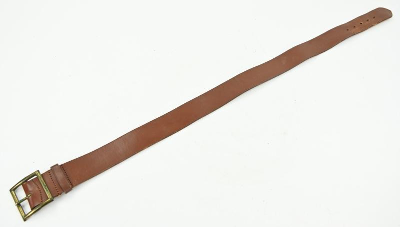 US WW2 Early EM Leather Belt