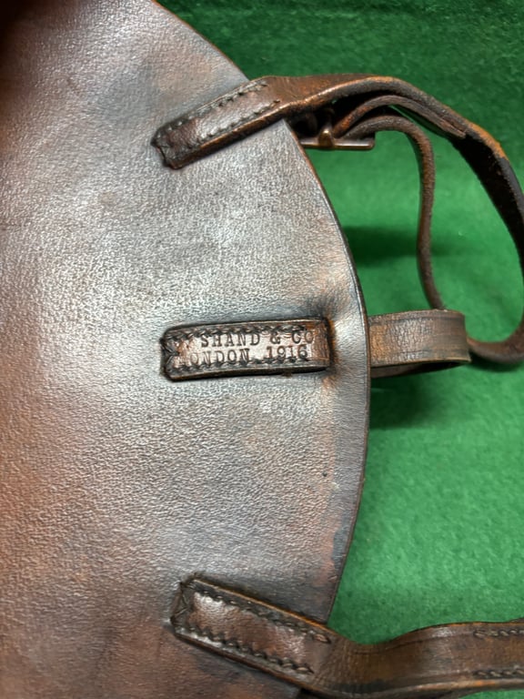 Leather Helmet Carrier 1916- Post WW1