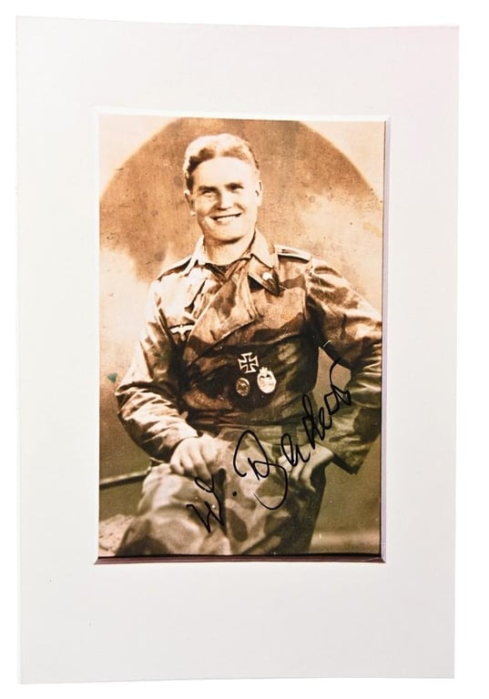 Signature of Wehrmacht (Heer) KC Recipient 'Wilhelm Bachor'
