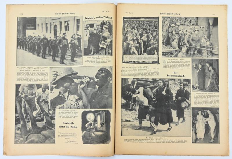 German Berliner Illustrierte Zeitung Newspaper 1940