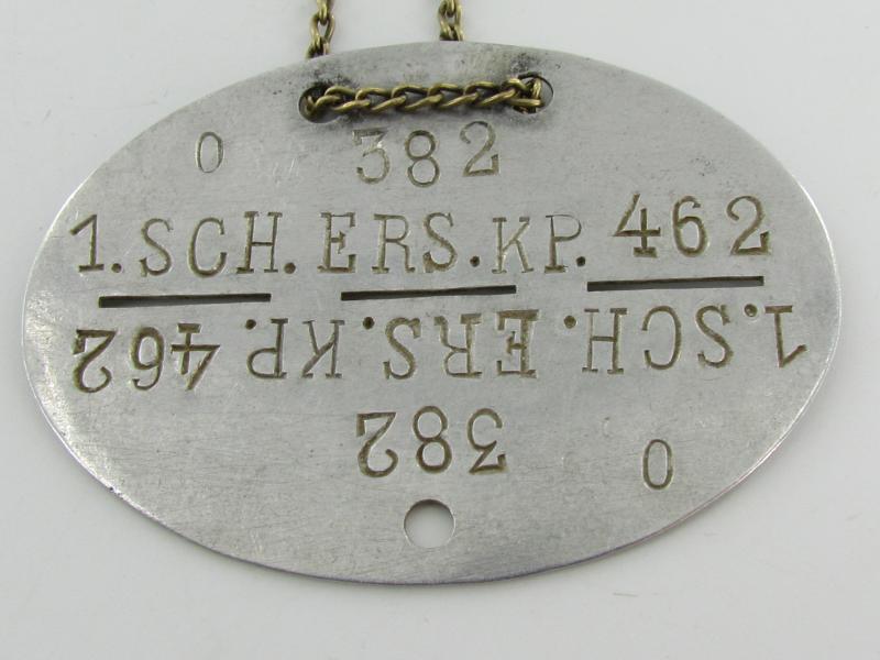 Erkennungsmarke ( EKM ) Infanterie-Ersatz-Bataillon 462