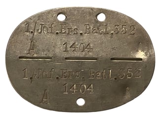 Heeres Erkennungsmarke Infanterie-Ersatz-Bataillon 352
