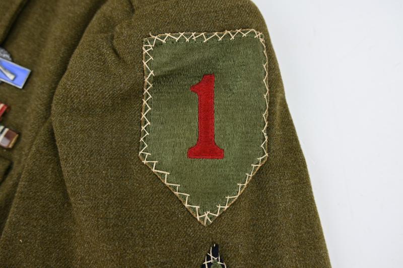US WW2 26th Infantry Regiment / 1st Infantry Division 'Big Red One' Tunic Set