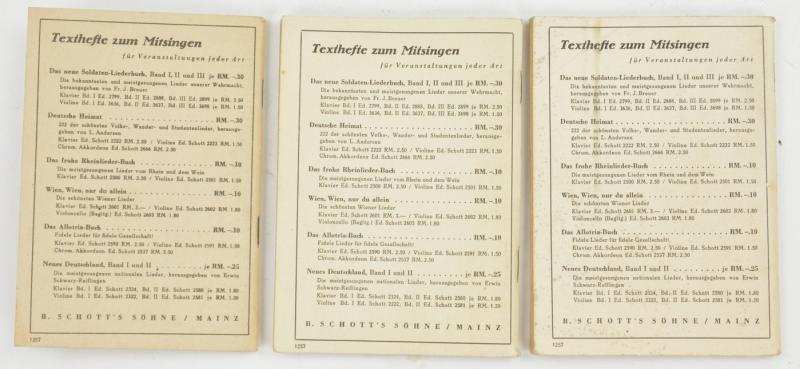 German WH Marching Songs Pocket Book Set