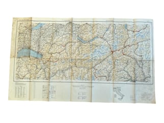 US WWII Road Map for the Italian Campaign...