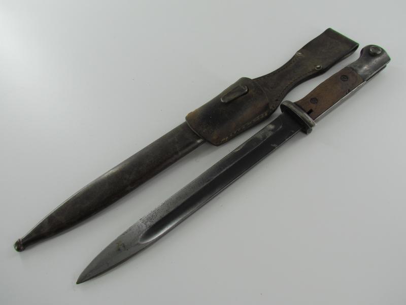 K98 Bayonet (Seitengewehr)SG 84/98 With Frog