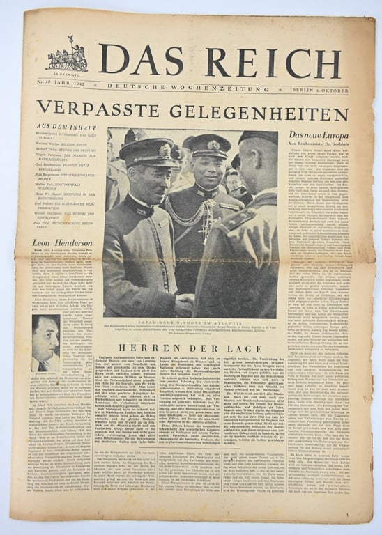 German Newspaper “Das Reich” October 1942