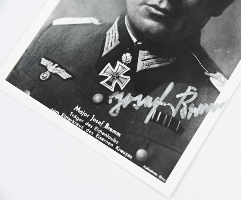 Signature of Wehrmacht Heer KC-OLC&S  Recipient 'Josef Bremm'
