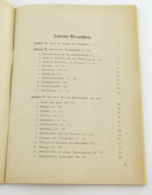 Extremely rare SS internal regulations booklet. ( 1938. nr 1 )