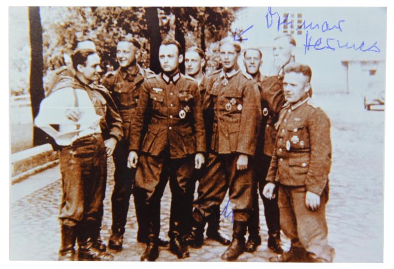 Signature of Wehrmacht Heer KC Recipient 'Othmar Hermes'