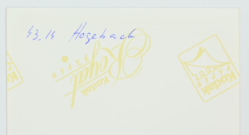 Signature of Luftwaffe KC-OLC&S Recipient 'Hermann Hogebach