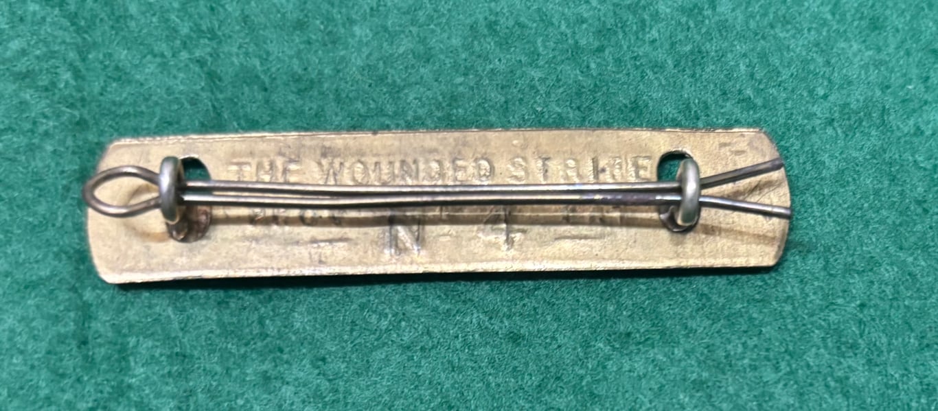 WW1 Brass Wound Stripe No4 Patent